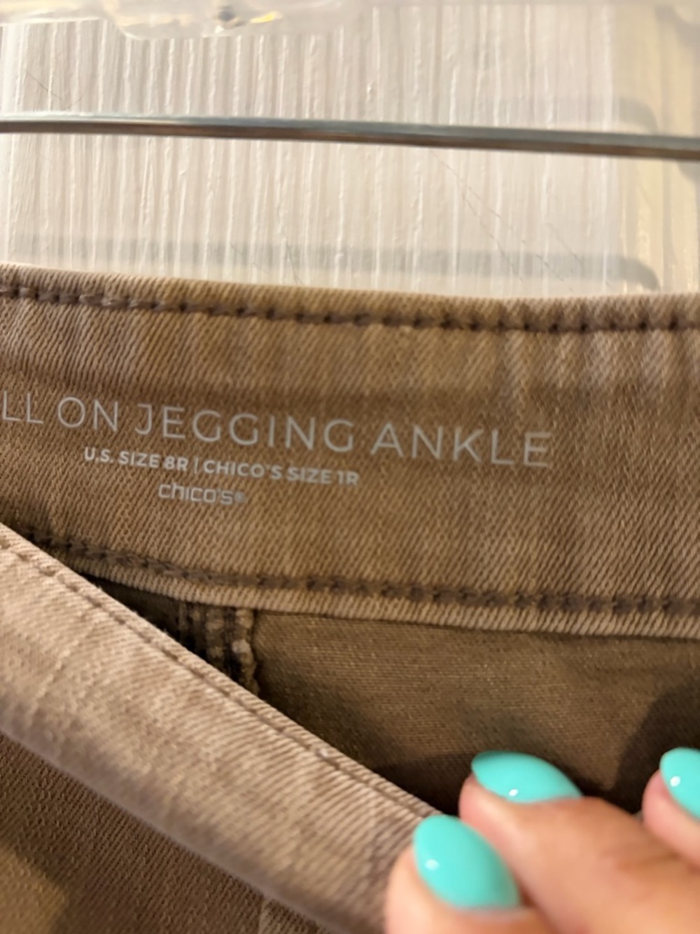 Chico's Brown Jegging Ankle Pants - Picture 5 of 5